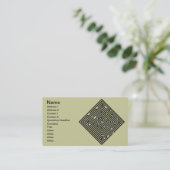 Maze Visitekaartje (Staand voorkant)