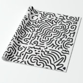Maze Wrapping Paper Cadeaupapier (Uitgerold)