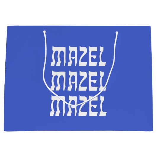 Mazel Mazel Mazel Celebration Large Gift Bag Groot Cadeauzakje (Voorkant)
