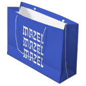 Mazel Mazel Mazel Celebration Large Gift Bag Groot Cadeauzakje (Voorkant Gekanteld)