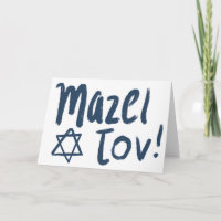 MAZEL TOV BAR BAT MITZVAH  Blauwe Verf