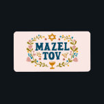 MAZEL TOV BAR BAT MITZVAH Joods  Etiket<br><div class="desc">Hand getekende tekst door mij voor u. Geweldig voor een bar of bat mitswa of joodse bruiloft of andere gebeurtenis. Voor meer design en kleuren check mijn shop! Of laat het me weten als je iets op maat wilt. Vraag of je niet vindt wat je nodig hebt! :)</div>