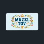 MAZEL TOV BAR BAT MITZVAH Joods  Etiket<br><div class="desc">Hand getekende tekst door mij voor u. Geweldig voor een bar of bat mitswa of joodse bruiloft of andere gebeurtenis. Voor meer design en kleuren check mijn shop! Of laat het me weten als je iets op maat wilt. Vraag of je niet vindt wat je nodig hebt! :)</div>