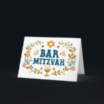 MAZEL TOV BAr MITZVAH Joodse Hand-getrokken Custom Kaart<br><div class="desc">Hand getekende tekst door mij voor u. Geweldig voor een bar mitswa. Voeg je eigen tekst toe aan de binnenkant van de kaart of wijzig de achtergrondkleuren. Kijk in mijn shop voor BAT MITZVAH-versies en andere teksten. Voor meer design en kleuren check mijn shop! Of laat het me weten als...</div>