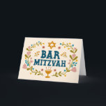 MAZEL TOV BAr MITZVAH Joodse Hand-getrokken Custom Kaart<br><div class="desc">Hand getekende tekst door mij voor u. Geweldig voor een bar mitswa. Voeg je eigen tekst toe aan de binnenkant van de kaart of wijzig de achtergrondkleuren. Kijk in mijn shop voor BAT MITZVAH-versies en andere teksten. Voor meer design en kleuren check mijn shop! Of laat het me weten als...</div>