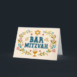 MAZEL TOV BAr MITZVAH Joodse Hand-getrokken Custom Kaart<br><div class="desc">Hand getekende tekst door mij voor u. Geweldig voor een bar mitswa. Voeg je eigen tekst toe aan de binnenkant van de kaart of wijzig de achtergrondkleuren. Kijk in mijn shop voor BAT MITZVAH-versies en andere teksten. Voor meer design en kleuren check mijn shop! Of laat het me weten als...</div>
