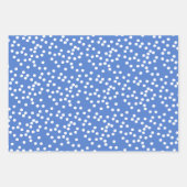 Mazel tov! Blauwe ster van David en Polkadots Inpakpapier Vel (Voorkant 3)