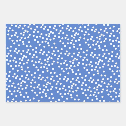 Mazel tov! Blauwe ster van David en Polkadots Inpakpapier Vel (Voorkant 3)
