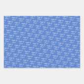 Mazel tov! Blauwe ster van David en Polkadots Inpakpapier Vel (Voorkant 2)