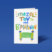 Mazel Tov B'Mitzvah Kaart