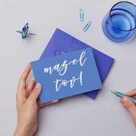 Mazel tov! Elegante script typografie Briefkaart