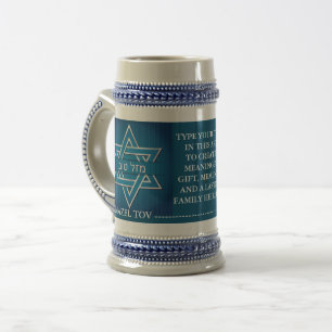  Mazel Tov (Geluk) Joods Israëlisch Persoonlijk Bierpul
