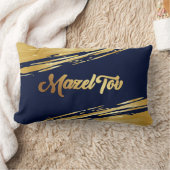 Mazel Tov Gold Gefeliciteerd met briefkaart Kussen (Deken)
