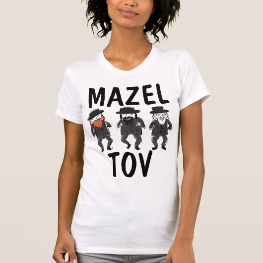 MAZEL TOV Grappige Joodse T-shirts (Voorkant)