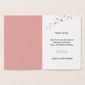 Mazel Tov Hebrew Bat Mitzvah Gefeliciteerd Joods Folie Kaarten (Binnen)