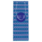 Mazel Tov! Joodse Star Pattern Gift Bag Wijn Cadeautas (Achterkant)