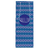 Mazel Tov! Joodse Star Pattern Gift Bag Wijn Cadeautas (Voorkant)