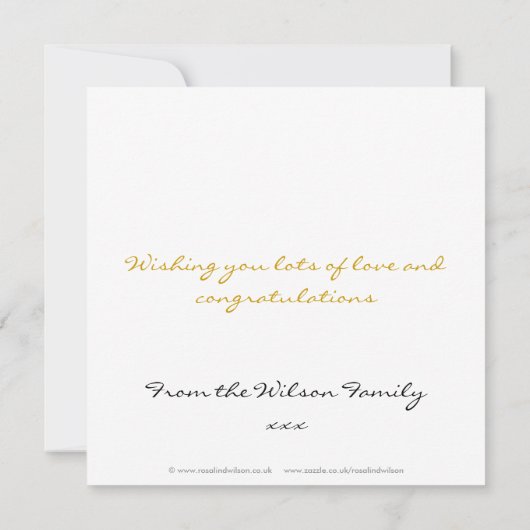 Mazel Tov-kaart - op maat gemaakt Kaart (Achterkant)