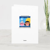 Mazel Tov op uw kaart van de Bar mitswa (Achterkant)