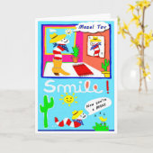 Mazel Tov op uw kaart van de Bar mitswa (Gele Bloem)