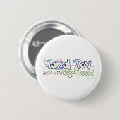 Mazel Tov Ronde Button 5,7 Cm (Voorkant /achterkant)