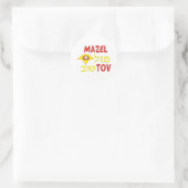 Mazel Tov Ronde Sticker (Tas)