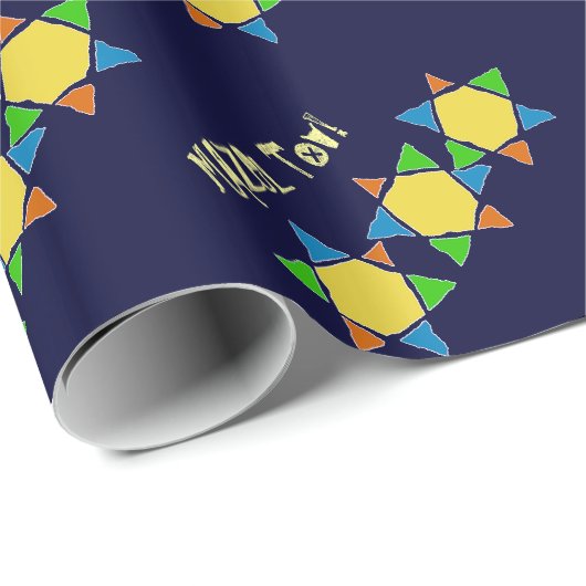 Mazel Tov Star van David Cadeaupapier (Rol Hoek)