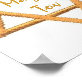 Mazel Tov/Star van David Poster (Hoek)