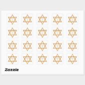 Mazel Tov/Star van David Vierkante Sticker (Vel)