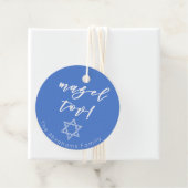 Mazel Tov. Ster of David Bedankjes Labels (In situ)