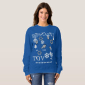 Mazel Tov Ugly Haunakka Sweater, dames Trui (Voorkant volledig)