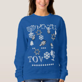 Mazel Tov Ugly Haunakka Sweater, dames Trui (Voorkant)