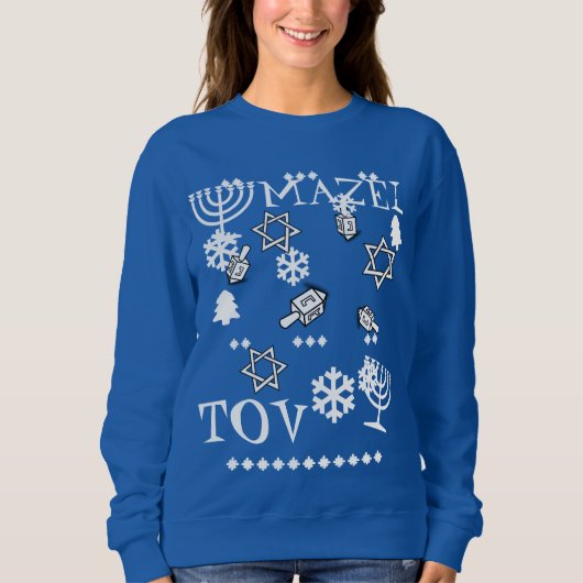Mazel Tov Ugly Haunakka Sweater, dames Trui (Voorkant)
