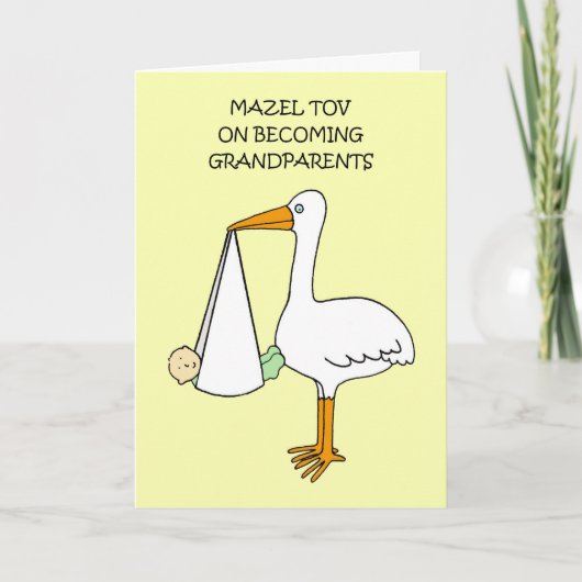 Mazel Tov voor het worden van grootouders Kaart (Voorkant)