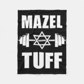 Mazel Tuff Grappige Joodse Workout Fleece Deken (Voorkant)