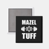 Mazel Tuff Grappige Joodse Workout Magneet (Voorkant / Achterkant)
