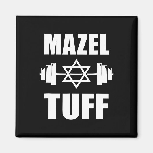 Mazel Tuff Grappige Joodse Workout Magneet (Voorkant)