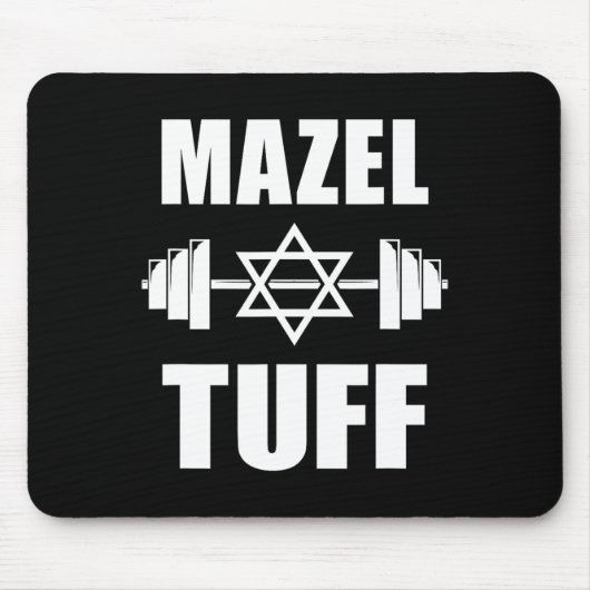 Mazel Tuff Grappige Joodse Workout Muismat (Voorkant)