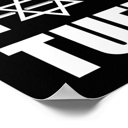 Mazel Tuff Grappige Joodse Workout Poster (Hoek)