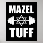 Mazel Tuff Grappige Joodse Workout Poster (Voorkant)