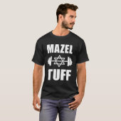 Mazel Tuff Grappige Joodse Workout T-shirt (Voorkant volledig)