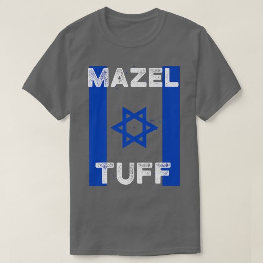 Mazel Tuff Strong Grappig Joods Work Out Gym Hanuk T-shirt (Design voorkant)