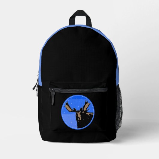 Mazen in de winter - Oorspronkelijke natuurkunst Bedrukte Rugzak (Voorkant)