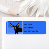 Mazen in de winter - Oorspronkelijke natuurkunst Etiket (Insitu)