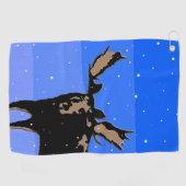 Mazen in de winter - Oorspronkelijke natuurkunst Golfhanddoek (Horizontaal)