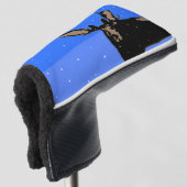 Mazen in de winter - Oorspronkelijke natuurkunst Golfheadcover (3/4 voorkant)