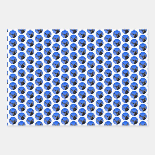 Mazen in de winter - Oorspronkelijke natuurkunst Inpakpapier Vel (Voorkant 2)