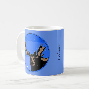 Mazen in de winter - Oorspronkelijke natuurkunst Koffiemok