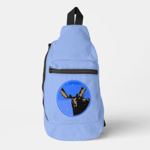 Mazen in de winter - Oorspronkelijke natuurkunst Sling Bag