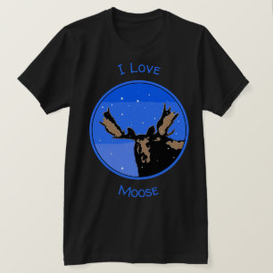 Mazen in de winter - Oorspronkelijke natuurkunst T-shirt